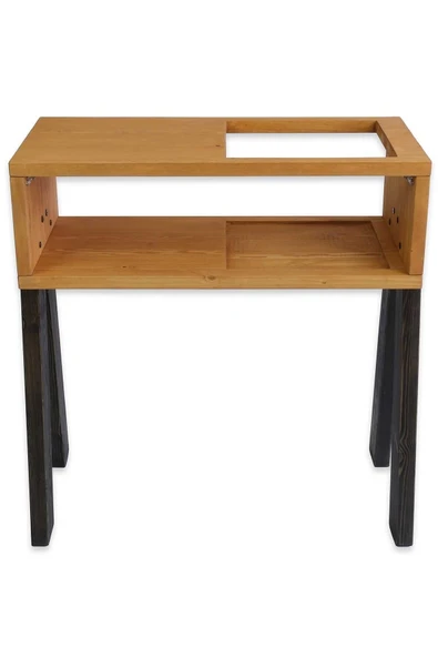 Woodesk  Rapina Masif Ağaç Pikap Ve Plak Standı - Resim 4