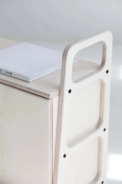 Woodesk Rovere, Ahşap, Dolap Ve Konsol, 120x90, Beyaz Renk Cpt4653-120 - 6