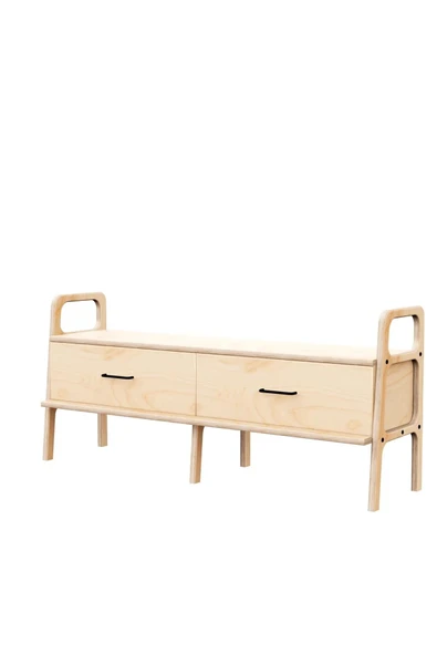 Woodesk  Cadre, Ahşap, Dolap Ve Konsol, 140x60, Natural Renk, Cpt4706-140 - 5