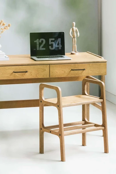 Woodesk  Mistral Ahşap Çalışma Masası 120X65 Tik Renk CPT4633-120 - 4