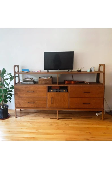 Woodesk  Tronco, Ahşap, Dolap Ve Konsol, 190x115, Ceviz Renk, Cpt4695-190