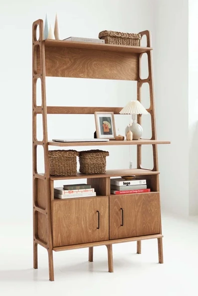 Woodesk  Vento Ahşap Çalışma Masası, 190x100, Tik Renk, Cpt4642-100
