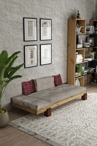 Woodesk  Arin Masif Natural-bej Renk Sedir Cpt8372-200 - Resim 2