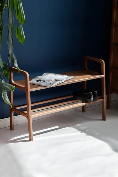 Woodesk  Porta, Ahşap, Ayakkabılık Ve Raf Sistemi, 100x65, Ceviz Renk, Cpt4724-100