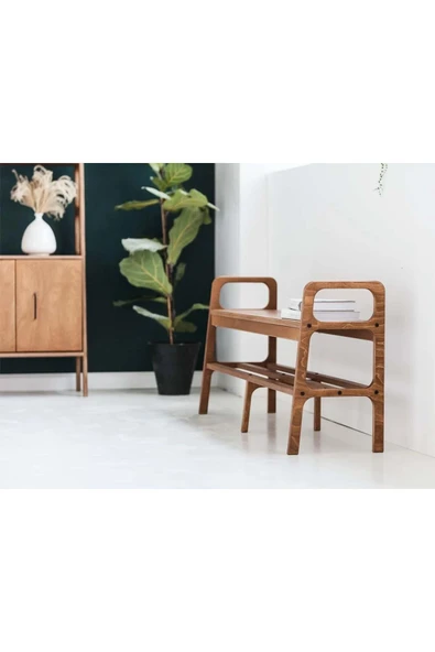 Woodesk  Ponte, Ahşap, Ayakkabılık Ve Raf Sistemi, 150x65, Tik Renk, Cpt4722-150 - 4