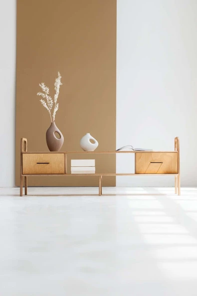 Woodesk  Madera, Ahşap, Dolap Ve Konsol, 170x65, Natural Renk, Cpt4714-170