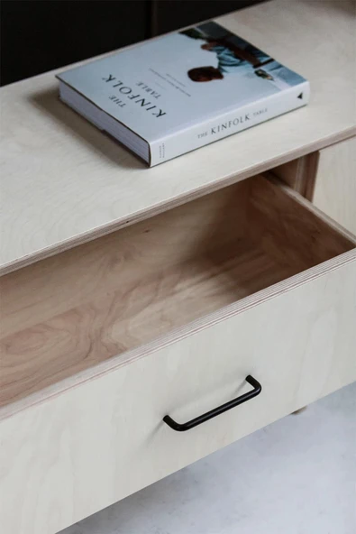 Woodesk  Cadre, Ahşap, Dolap Ve Konsol, 140x60, Natural Renk, Cpt4706-140 - 4