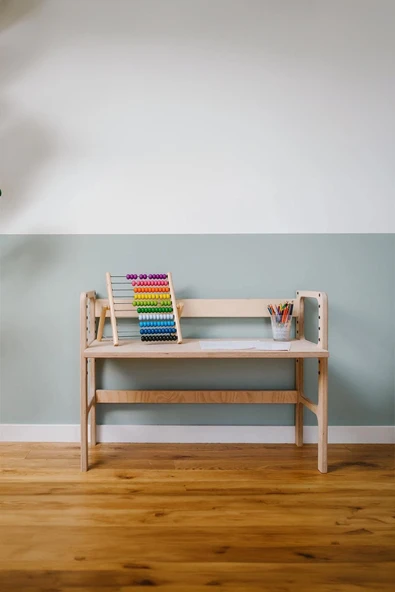 Woodesk  Nido, Montessori Ahşap Çocuk Masa Ve Taburesi, 100x74, CPT4772-100 - 3