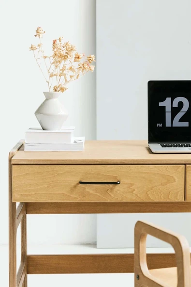 Woodesk  Mistral Ahşap Çalışma Masası 120X65 Tik Renk CPT4633-120 - 7