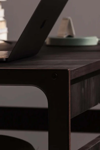 Woodesk  Luz Ahşap Çalışma Masası 160X65 Ceviz Renk CPT4644-160 - 6