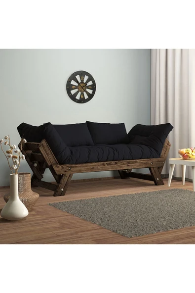 Woodesk  Adalar Modern Ceviz-siyah Renk Ahşap Kanepe Cpt8117-210