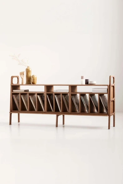 Woodesk  Scala, Ahşap, Konsol Ve Raf Sistemi, 190x90, Tik Renk, Cpt4685-190