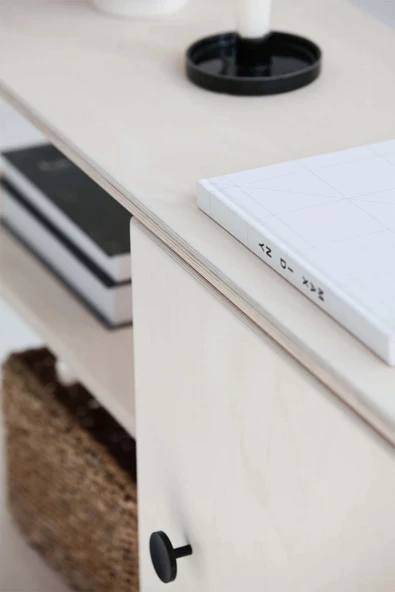 Woodesk Rovere, Ahşap, Dolap Ve Konsol, 120x90, Beyaz Renk Cpt4653-120 - 7