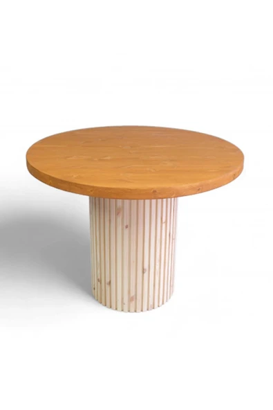 Woodesk  Cascade Masif Ahşap Yuvarlak Masa 100 cm
