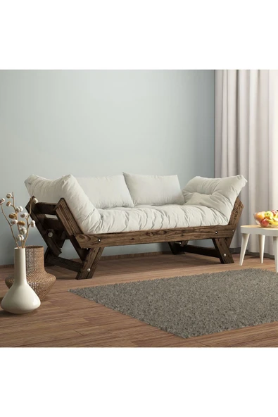 Woodesk  Adalar Ceviz-kırık Beyaz Renk Ahşap Kanepe Cpt8128-210
