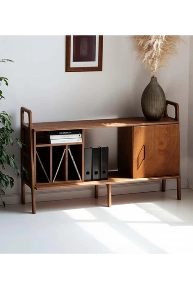 Woodesk  Chanson, Ahşap, Dolap Ve Konsol, 140x90, Tik Renk, Cpt4658-140