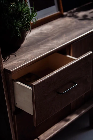 Woodesk  Tronco, Ahşap, Dolap Ve Konsol, 190x115, Ceviz Renk, Cpt4695-190 - 6
