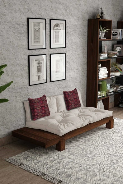 Woodesk  Arin Masif Ceviz-bej Renk Sedir Cpt8380-200 - Resim 2