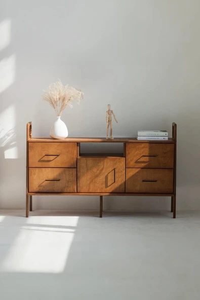Woodesk  Oasis, Ahşap, Dolap Ve Konsol, 140x90, Tik Renk, Cpt4710-140
