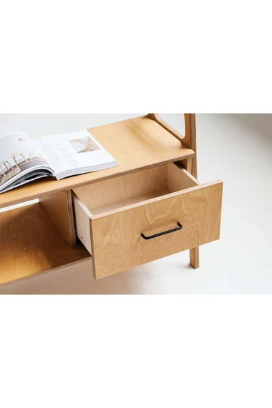 Woodesk  Madera, Ahşap, Dolap Ve Konsol, 170x65, Natural Renk, Cpt4714-170 - 2