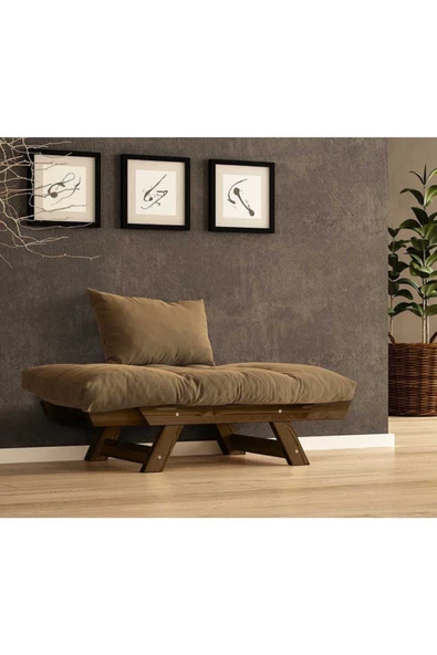 Woodesk  Adalar Masif Ceviz-camel Renk Berjer - Resim 3