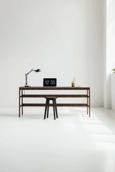 Woodesk  Rustico Ahşap Çalışma Masası 180X50 Ceviz Renk CPT4630-180