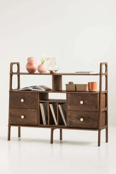 Woodesk  Fuerte, Ahşap, Dolap Ve Konsol, 140x115, Ceviz Renk, Cpt4687-140