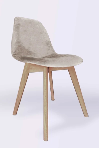 Woodesk  Dallas Ağaç Ayaklı, Bej Renk Sandalye Snd3021-bej - 3