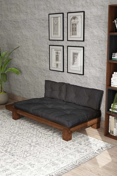 Woodesk  Arin Masif Ceviz-antrasit Renk Sedir Cpt8379-200 - Resim 3