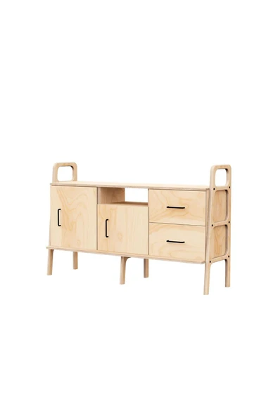 Woodesk Vetta, Ahşap, Dolap Ve Konsol, 140x90, Natural Renk, Cpt4697-140 - 3