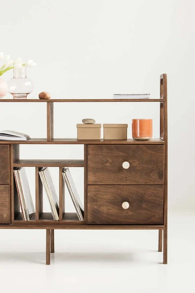 Woodesk  Fuerte, Ahşap, Dolap Ve Konsol, 140x115, Ceviz Renk, Cpt4687-140 - 8