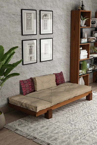 Woodesk  Arin Masif Tik-camel Renk Sedir Cpt8311-200 - Resim 2