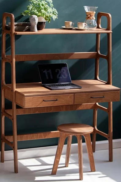 Woodesk  Brisa Ahşap Çalışma Masası, 190x120, Tik Renk, Cpt4641-120