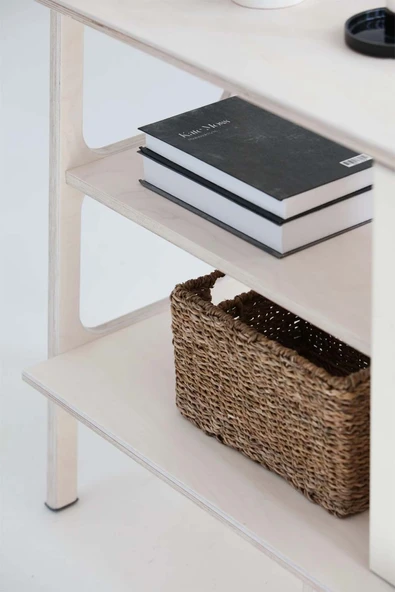 Woodesk Rovere, Ahşap, Dolap Ve Konsol, 120x90, Beyaz Renk Cpt4653-120 - 4