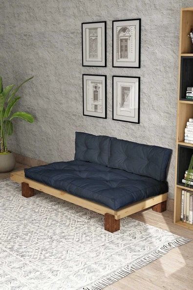 Woodesk  Arin Masif Natural-lacivert Renk Sedir Cpt8374-200 - Resim 3