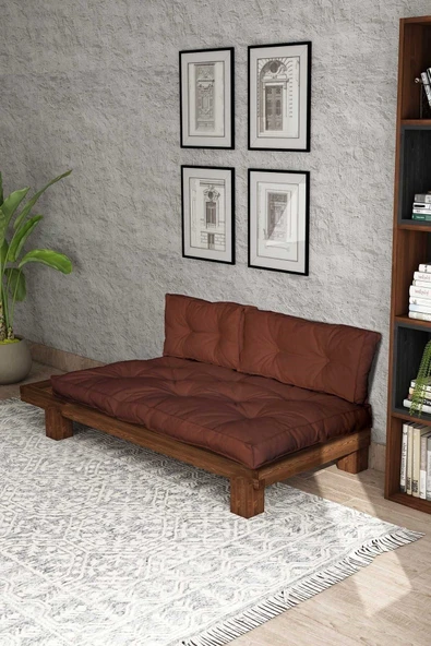 Woodesk  Arin Masif Ceviz-kiremit Renk Sedir Cpt8381-200 - Resim 3