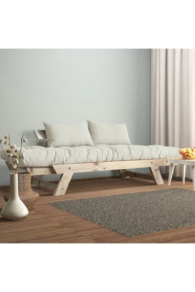 Woodesk  Adalar Masif Natural-kırık Beyaz Renk Ahşap Kanepe - 3