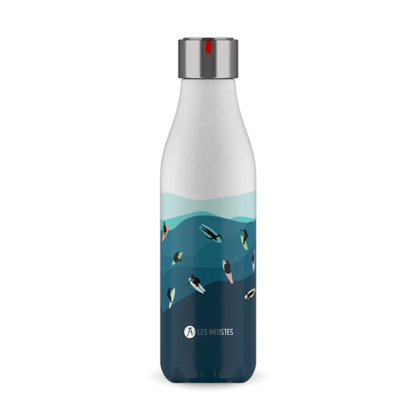 Les Artistes Paris Isı Yalıtımlı Çelik Termos 500ml Surf  Çok Renkli 500 ML - 6