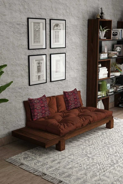 Woodesk  Arin Masif Ceviz-kiremit Renk Sedir Cpt8381-200 - Resim 2