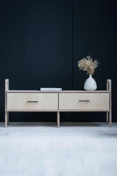 Woodesk  Cadre, Ahşap, Dolap Ve Konsol, 140x60, Natural Renk, Cpt4706-140 - 2