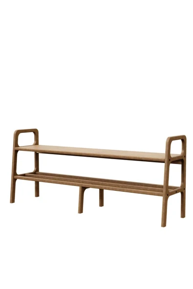 Woodesk  Ponte, Ahşap, Ayakkabılık Ve Raf Sistemi, 150x65, Tik Renk, Cpt4722-150 - 5