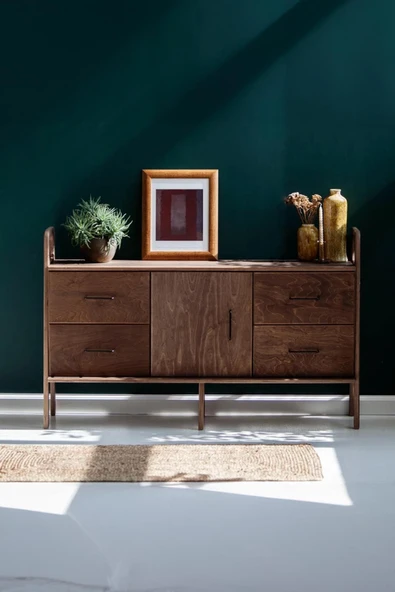 Woodesk Tesoro, Ahşap, Dolap Ve Konsol, 140x90, Ceviz Renk, Cpt4707-140