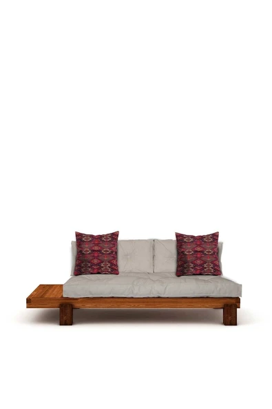 Woodesk  Arin Masif Tik-bej Renk Sedir Cpt8376-200 - Resim 4