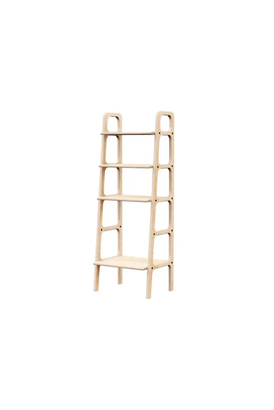 Woodesk  Librero, Ahşap Kitaplık Ve Raf Ünitesi, 140x50 - Resim 2