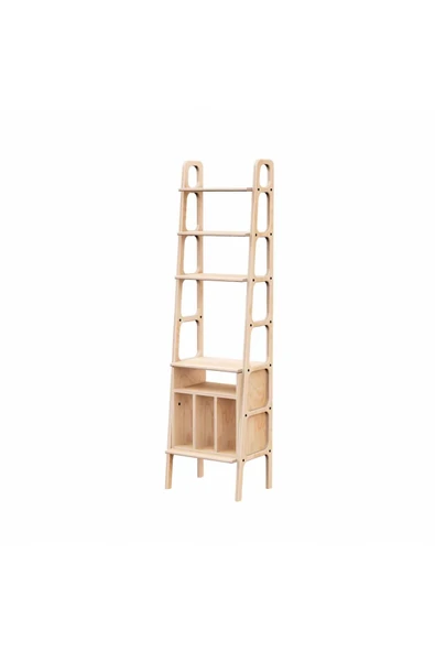 Woodesk  Pierre, Ahşap Kitaplık Ve Raf Ünitesi, 190x50 - Resim 2