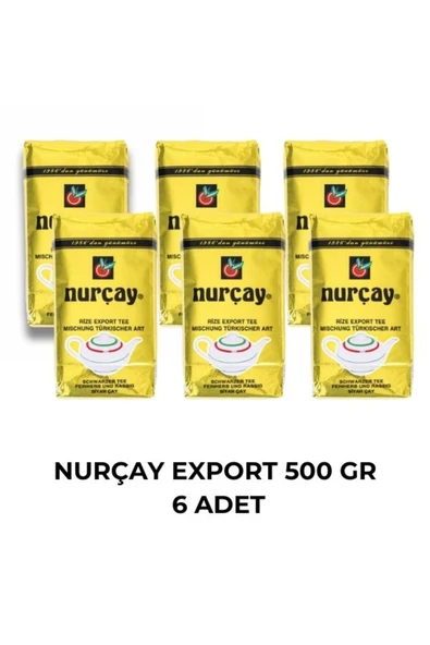 NURÇAY EXPORT ÇAY 500 GR - 6 ADET