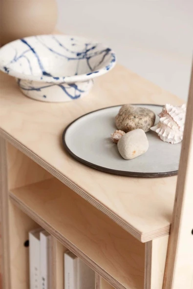 Woodesk  Ocean, Ahşap Kitaplık Ve Raf Ünitesi, 190x100, Natural Renk, Cpt4760-190 - Resim 5