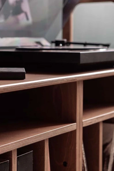 Woodesk  Sage, Ahşap Kitaplık Ve Raf Ünitesi, 190x100, Tik Renk, Cpt4747-190 - Resim 5