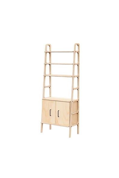 Woodesk  Rota, Ahşap Kitaplık Ve Raf Ünitesi, 190x75 - 2