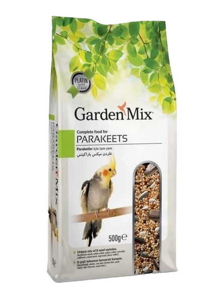 Gardenmix Platin Paraket Papağan Yemi 500 Gr